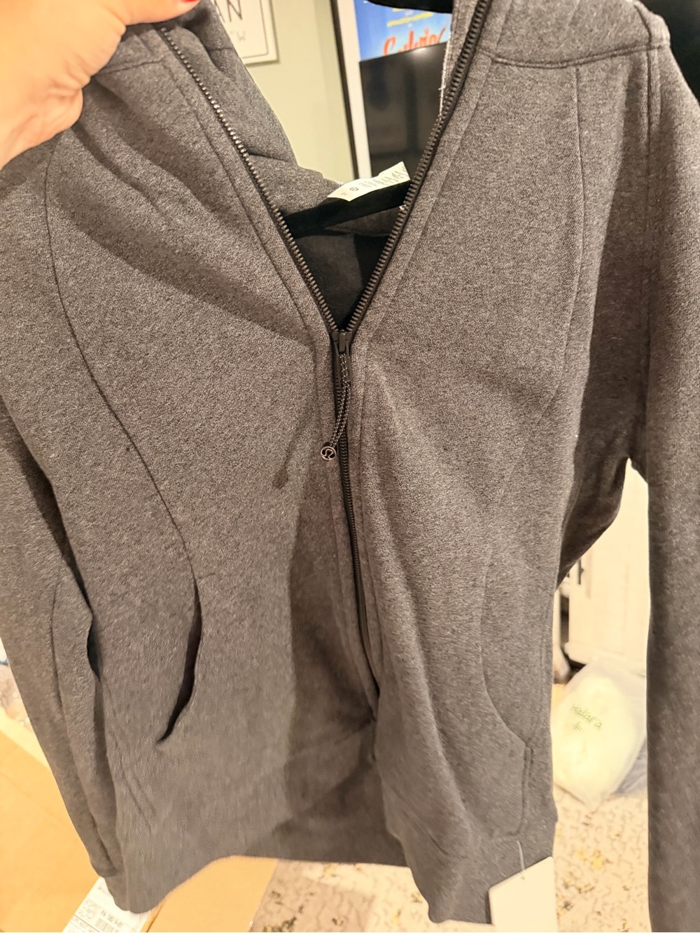 lululemon athletica scuba Gray Full‑Zip Hoodie
